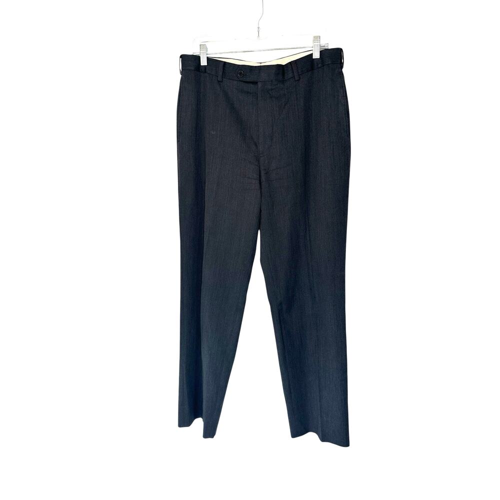 Brooks Brothers Madison Pants Men's Gray Office Work‎ Slacks Trousers 35 x 32